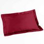 Voir la diapositive 3 : Paris Prix Taie d'Oreiller en Coton Bio  Biolina  50x70cm Bordeaux