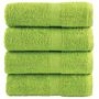 Voir la diapositive 1 : VIDAXL Serviettes de visage de qualité sup. SOLUND 4 pcs vert pomme