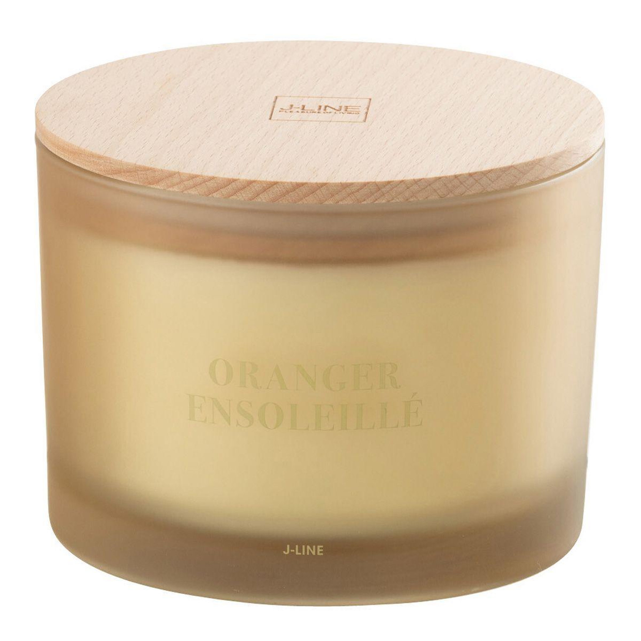 J-LINE Bougie parfumée  accords essentiels  10cm oranger ensoleillé