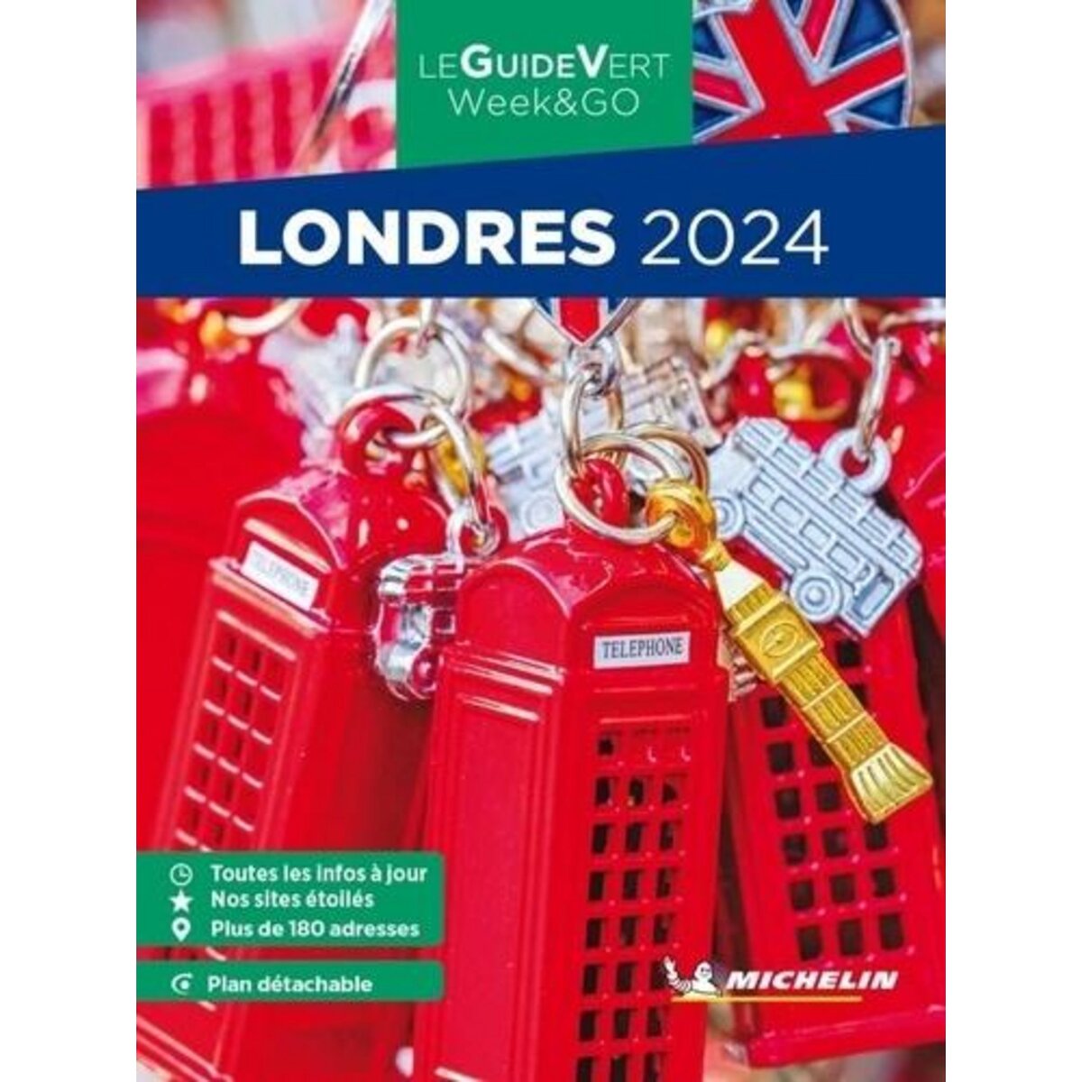 LONDRES. EDITION 2024. AVEC 1 PLAN DETACHABLE, Michelin pas cher