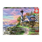 EDUCA Puzzle 1000 pièces Rock Bay Phare – EDUCA – Puzzle adulte – Grand format