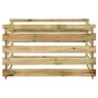 Voir la diapositive 3 : VIDAXL Composteur de jardin a lattes 120x120x70cm Bois de pin impregne