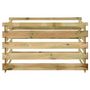 Voir la diapositive 3 : VIDAXL Composteur de jardin a lattes 120x120x70cm Bois de pin impregne