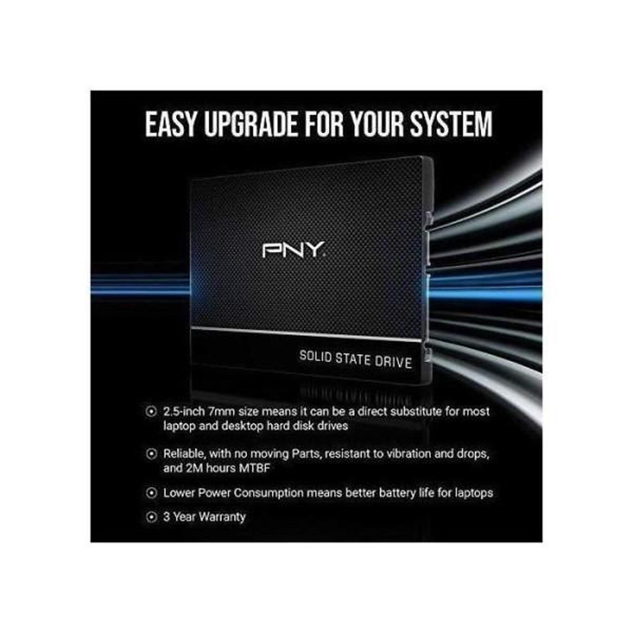 Voir la diapositive 6 : PNY Disque dur SSD interne 500Go CS900 2''5 SATA III