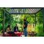 Voir la diapositive 2 : OMBREA Pergola Bioclimatique 3x3m anthracite 4 pieds OMBREA®