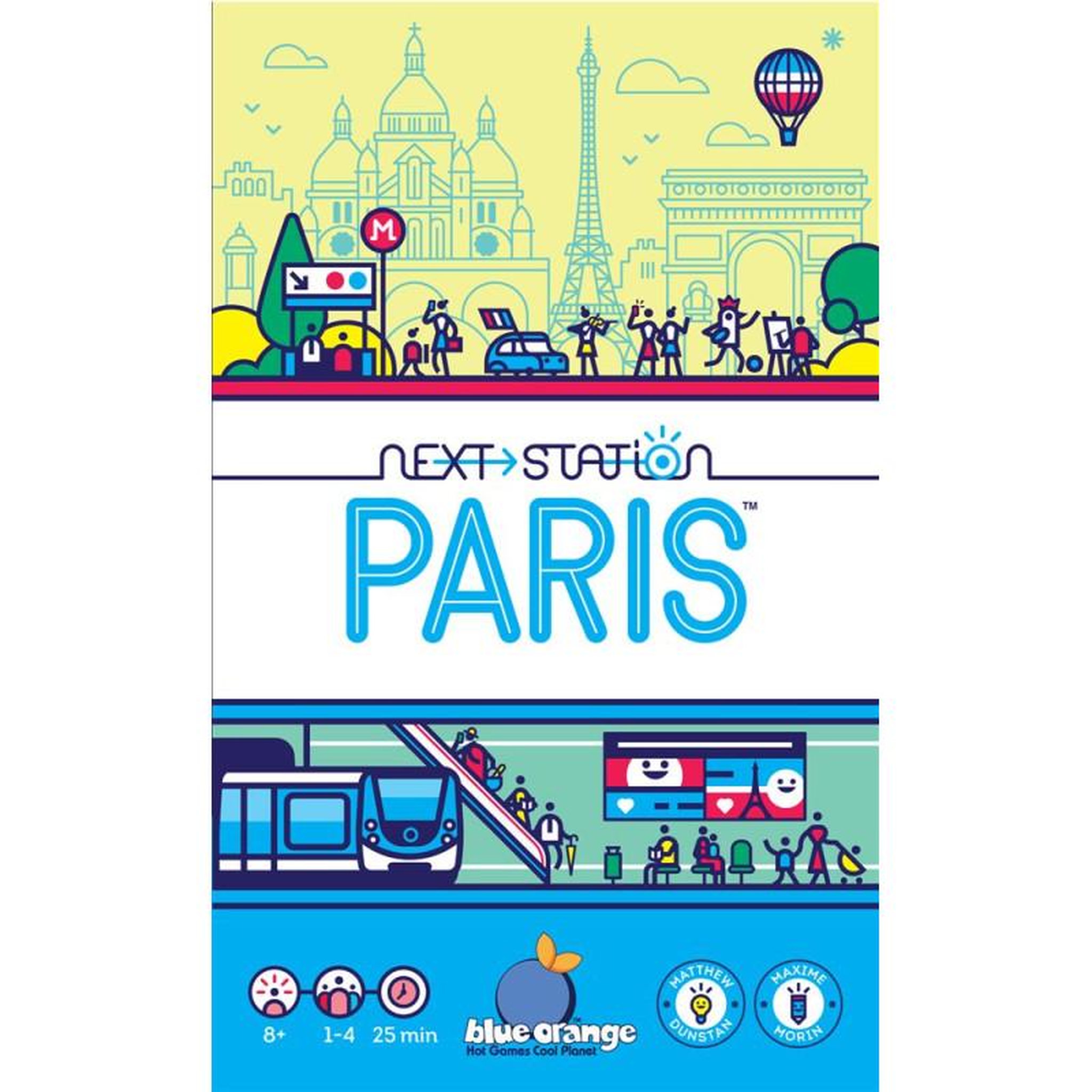 Blue orange NEXT STATION PARIS
