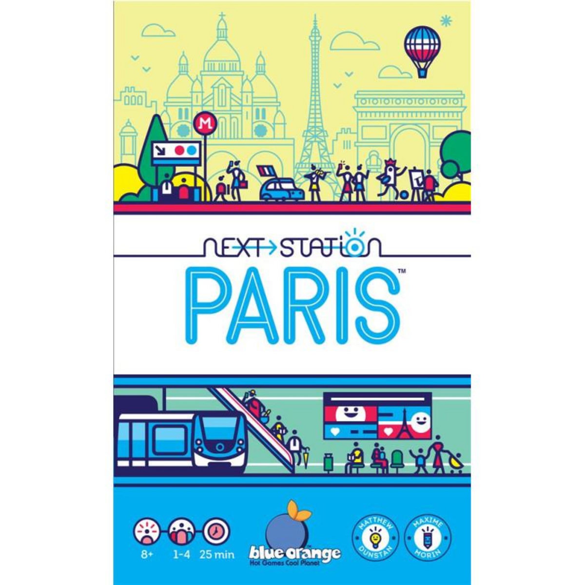 Blue orange NEXT STATION PARIS