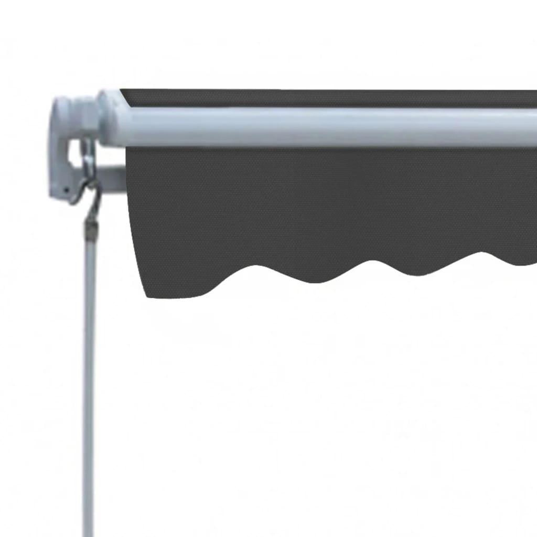 Voir la diapositive 4 : VIDAXL Auvent pliable manuel 300 cm Anthracite