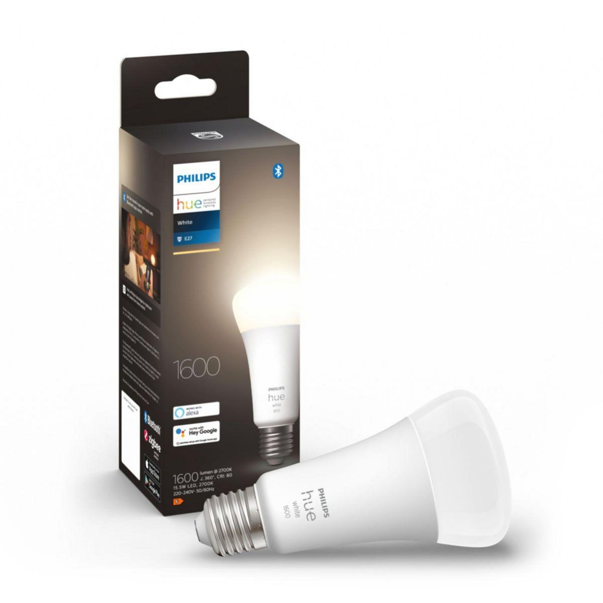 Philips Ampoule LED connectée HUE White E27 100W