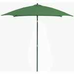 Proloisirs Parasol droit - FDV - Aluminium télescopique - Fibre de verre - 2x2m - Amande