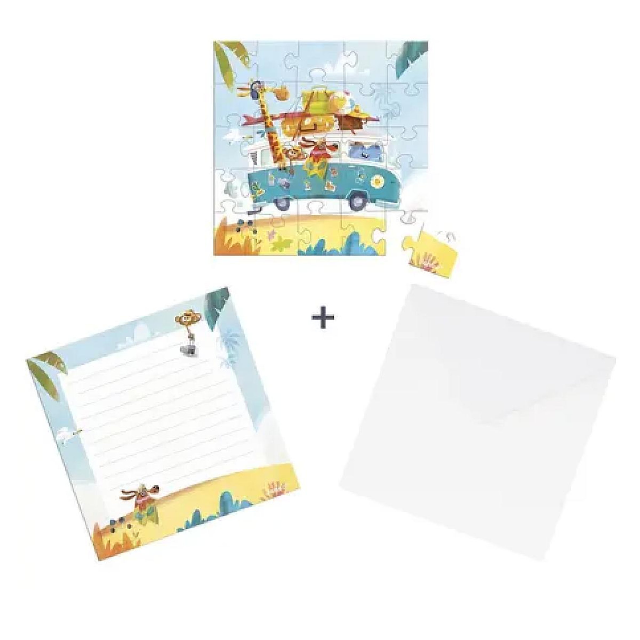 JANOD Carte Cadeau Puzzle 25 Pieces Road Trip