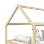 Voir la diapositive 4 : IDIMEX Lit cabane CLIA 90 x 200 cm avec tiroirs, en pin massif