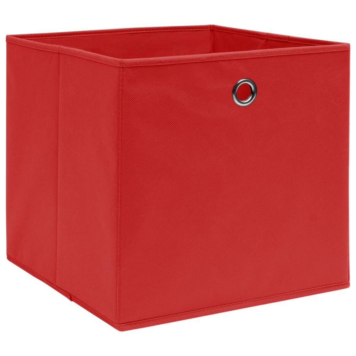 VIDAXL Boîtes de rangement 4 pcs Rouge 32x32x32 cm Tissu