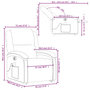 Voir la diapositive 6 : VIDAXL Fauteuil inclinable de massage electrique gris cuir veritable