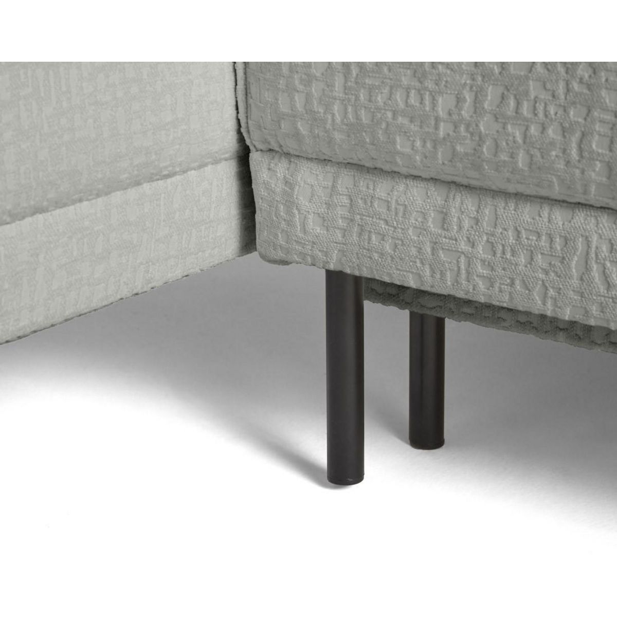 LISA DESIGN Charlie - canapé panoramique en u 7 places - convertible avec coffre - en tissu velours relief