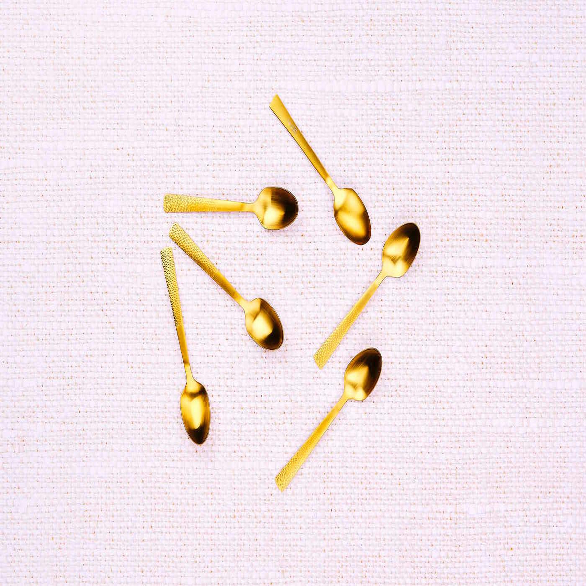 Voir la diapositive 3 : BJORN Coffret 6 petites cuillères FINN - Gold
