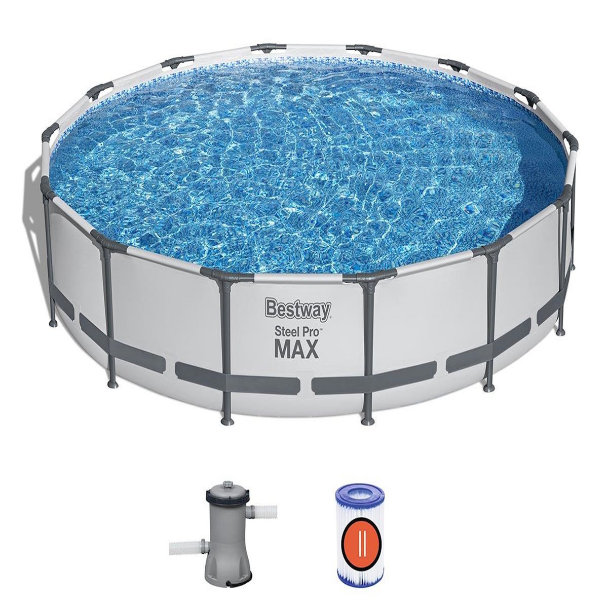 BESTWAY Piscine tubulaire Steel Pro Max ronde 4,27 x 0,84 m - Bestway