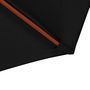 Voir la diapositive 4 : VIDAXL Parasol avec mat en bois 300x258 cm Noir