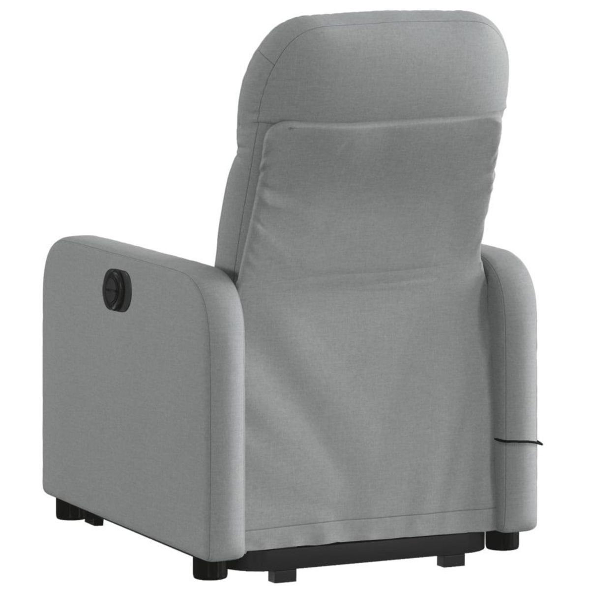 VIDAXL Fauteuil de massage inclinable Gris clair Tissu