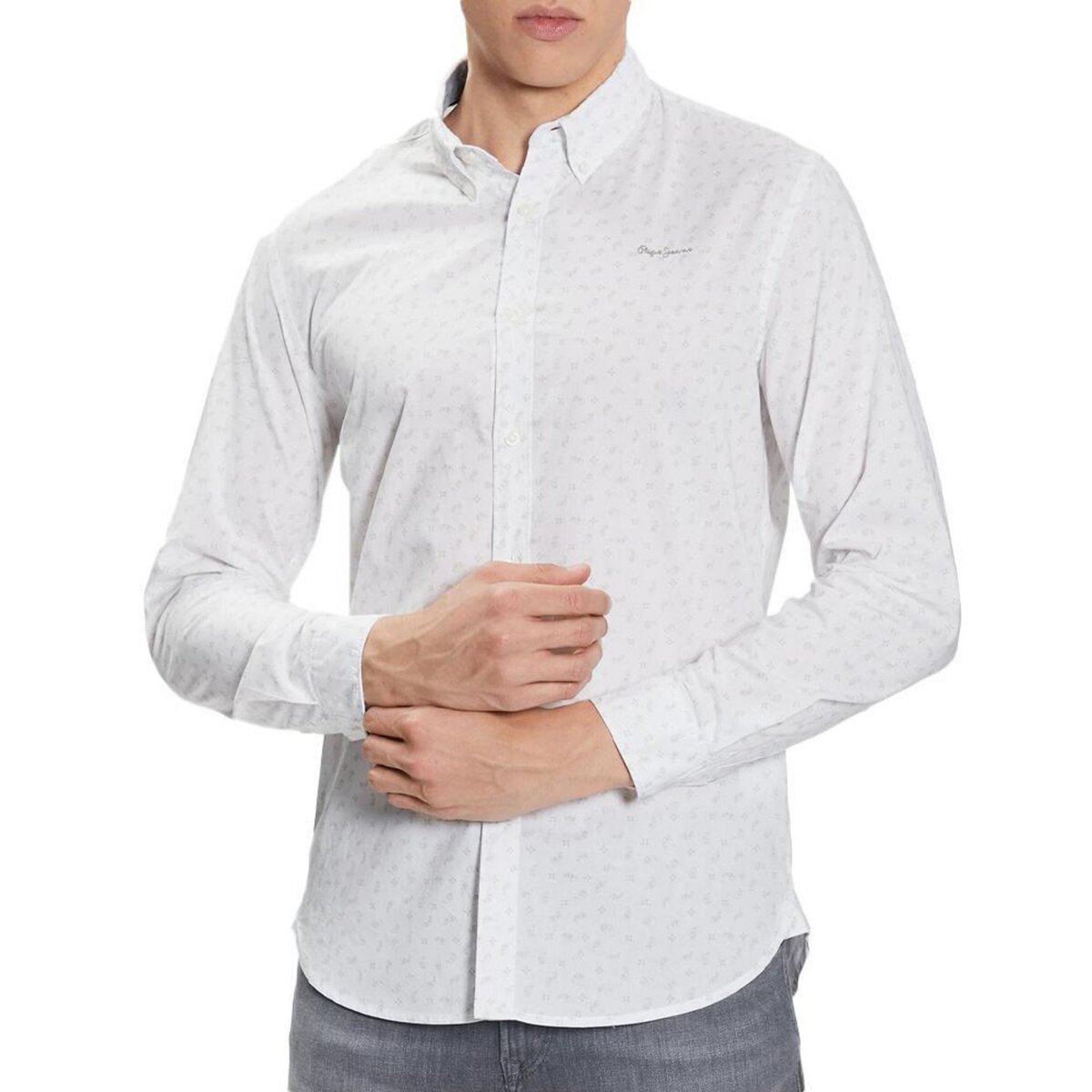 Pepe Jeans Chemise he/Vert à Motfs Homme Pepe Jeans Cuxton