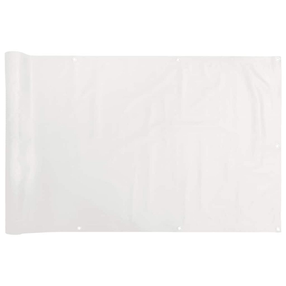 VIDAXL Ecran d'intimite de balcon blanc 600x75 cm PVC