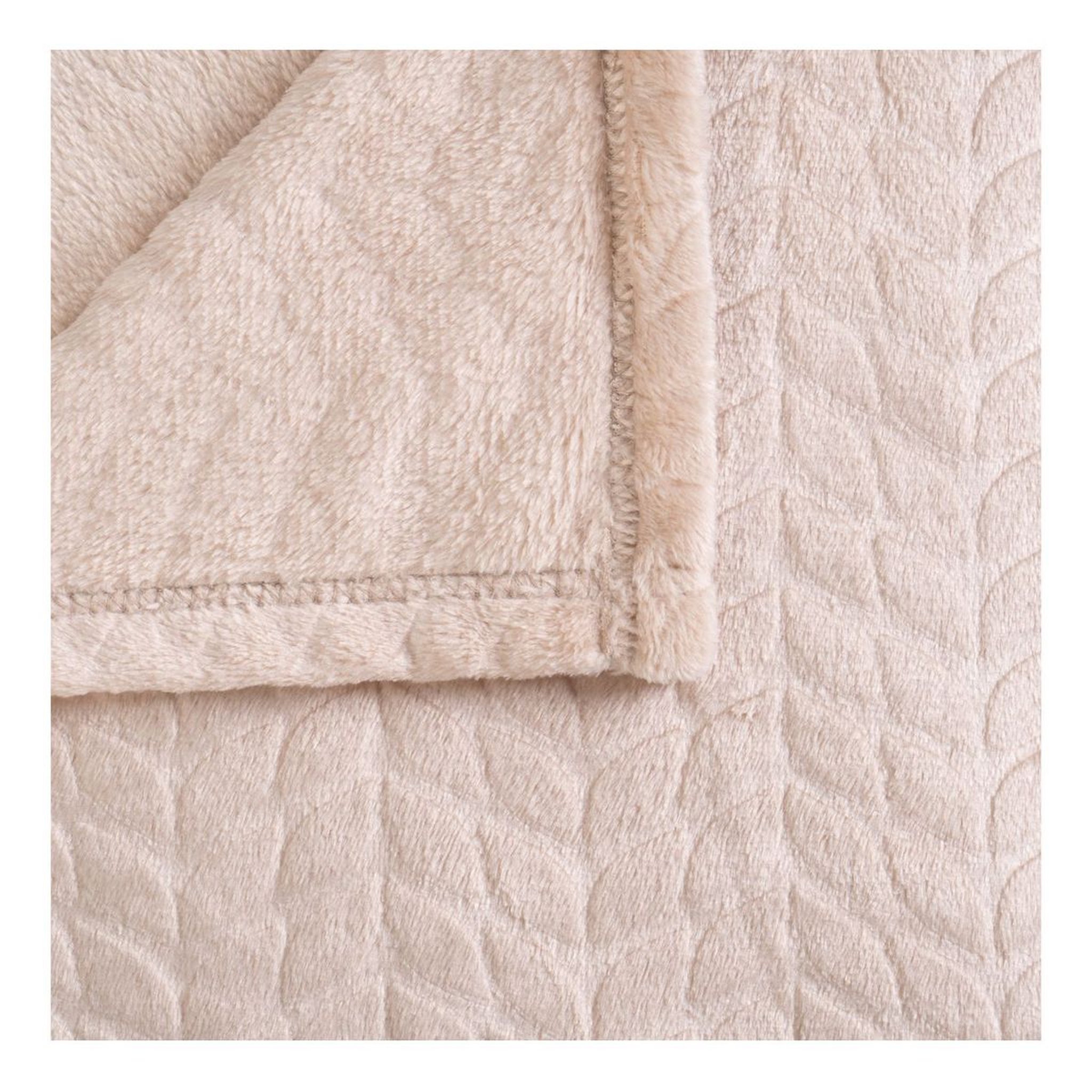 Voir la diapositive 2 : ACTUEL Plaid uni en flanelle 230gsm