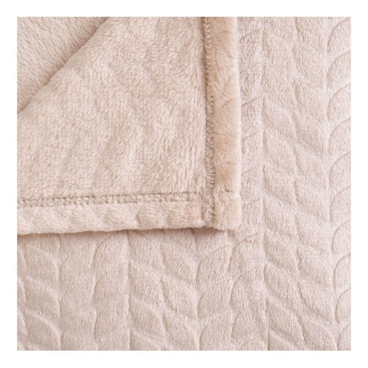 ACTUEL Plaid uni en flanelle 230gsm