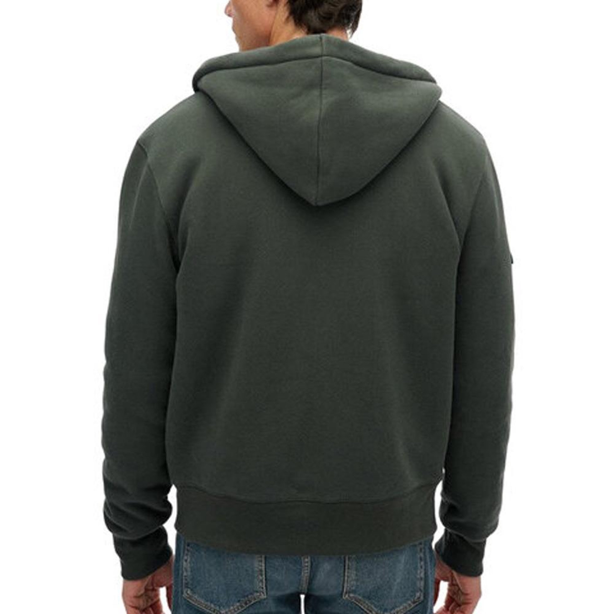 Voir la diapositive 2 : SUPERDRY Veste Zippé Kaki Homme Superdry Borg
