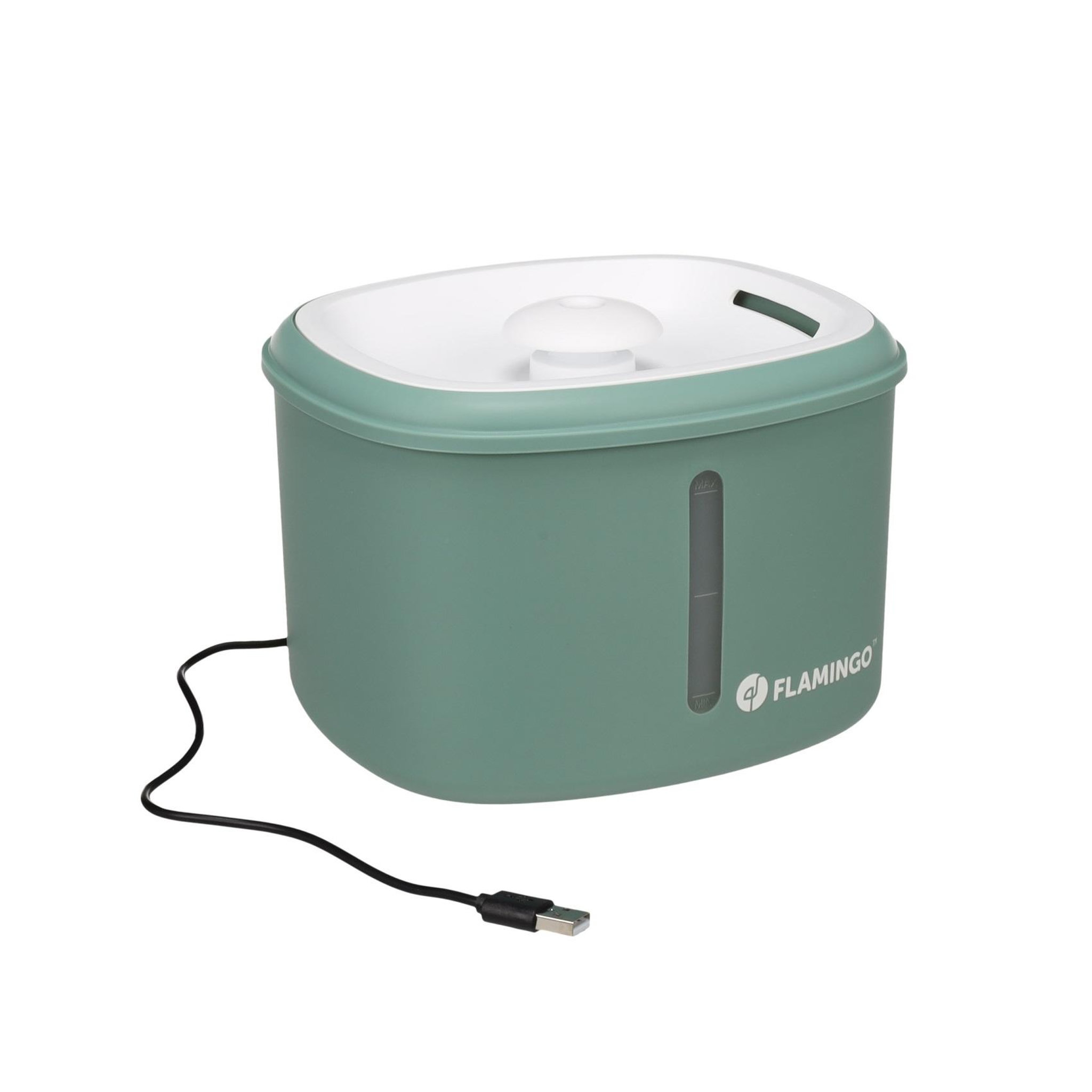 Eden Fontaine a eau finto 2,5l pour chat et petit chien. Coloris disponibles : Vert, Beige