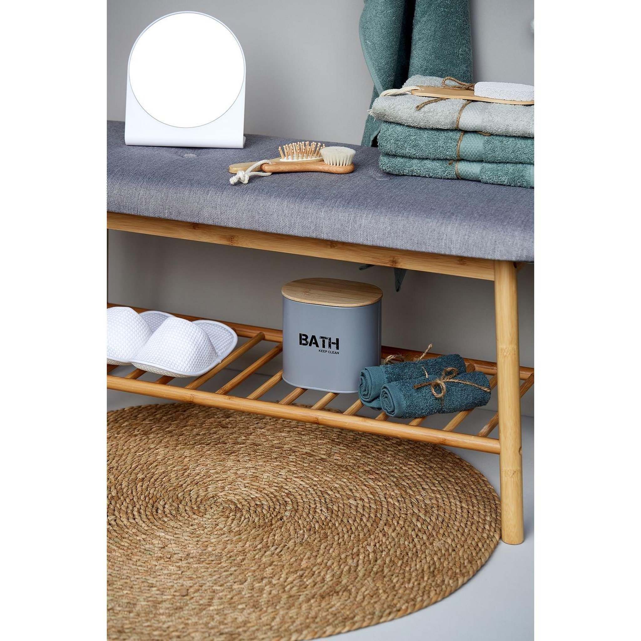 Voir la diapositive 3 : Wenko Boîte de rangement salle de bain gara - l. 14 x h. 13 cm