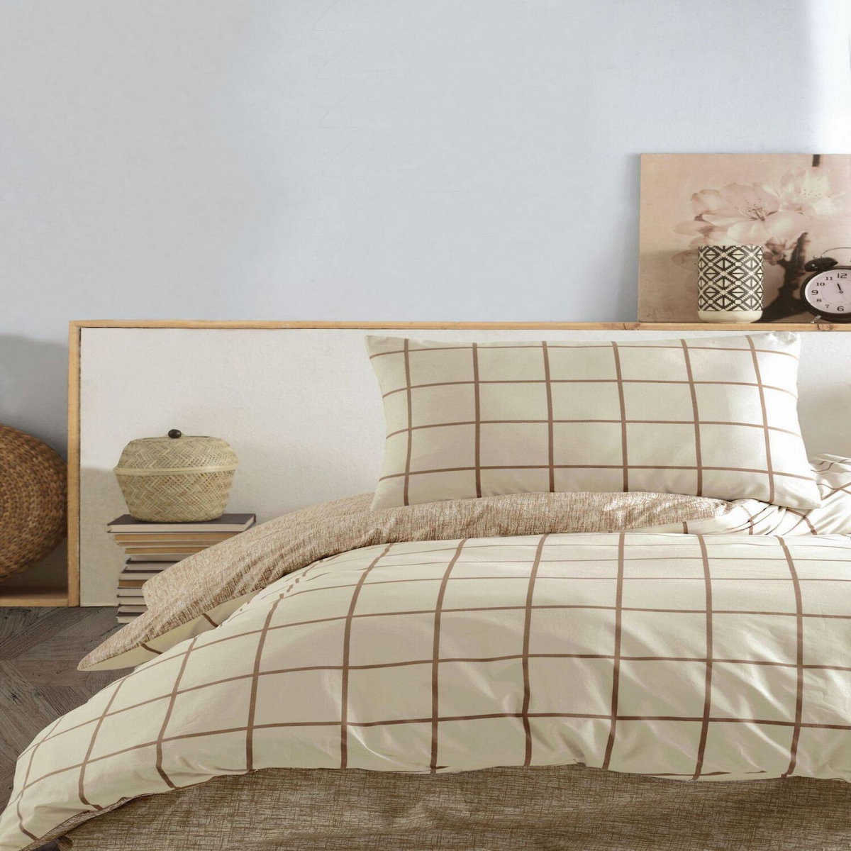 Home collection Parure de lit enfant avec taie(s) 100 % coton Kare