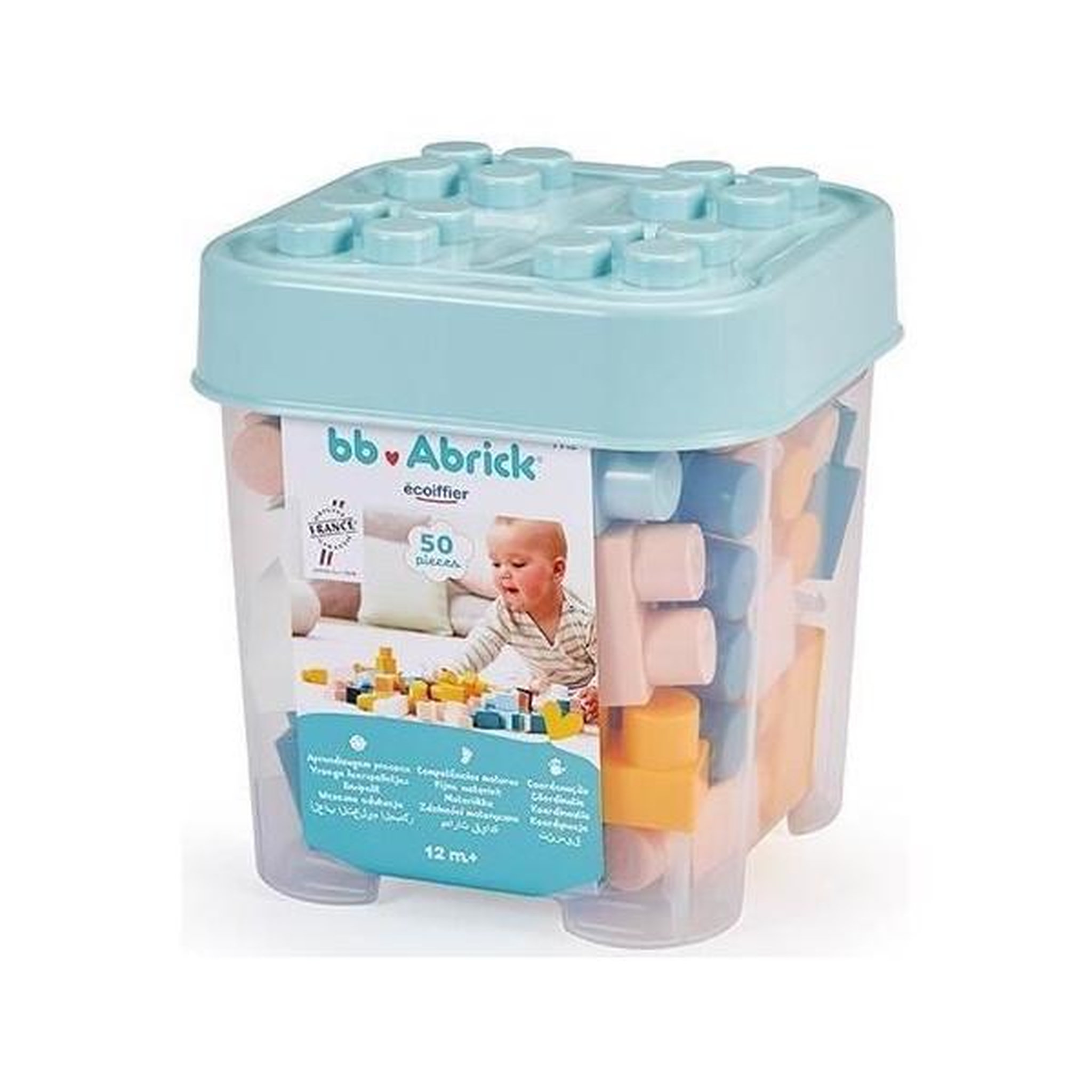 Voir la diapositive 3 : Ecoiffier Baril de rangement avec briques colorées - ECOIFFIER - 7916