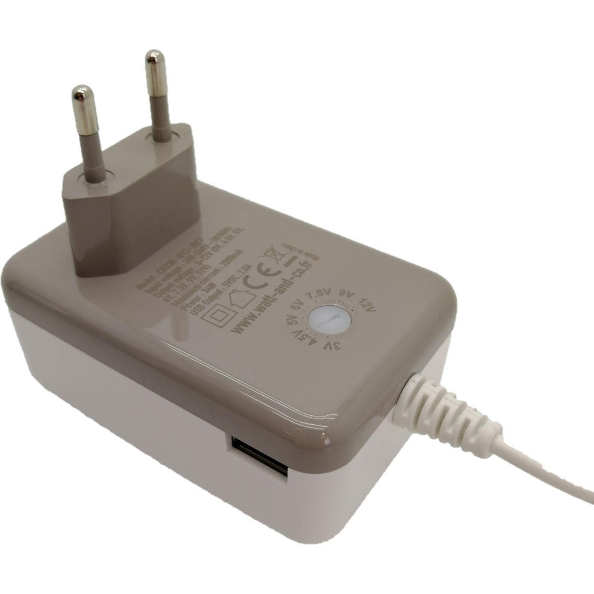 Voir la diapositive 3 : WATT AND CO Chargeur universelle 3-12v