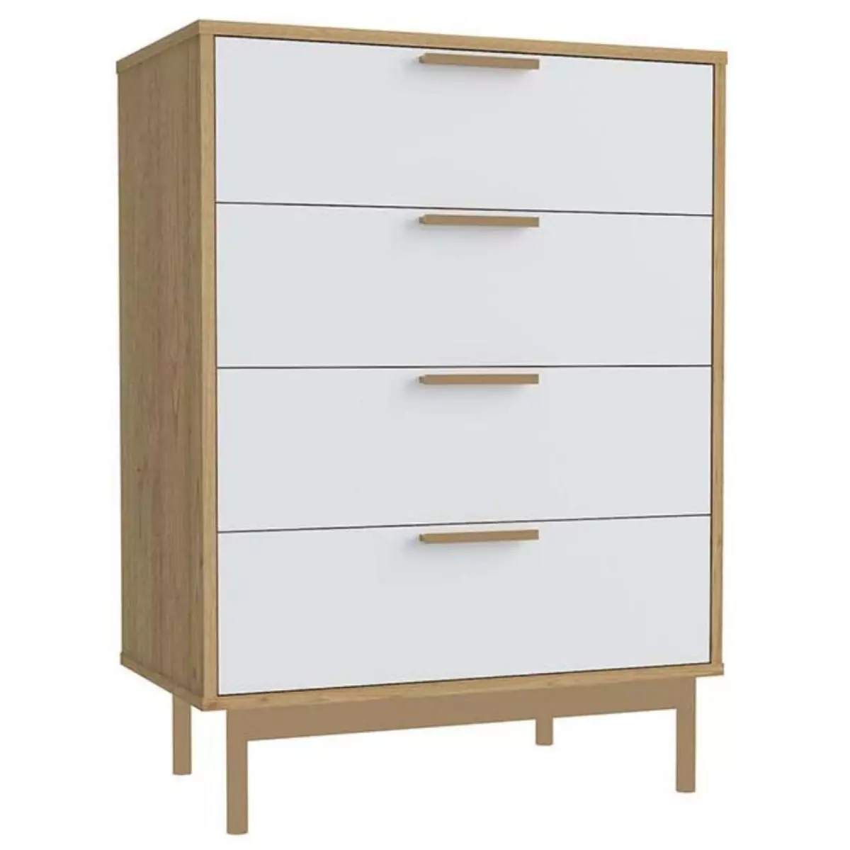 CONCEPT USINE Commode scandinave pieds finition rose gold FYN