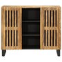 Voir la diapositive 2 : VIDAXL Buffet 90x34x75 cm bois de manguier massif brut