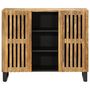 Voir la diapositive 2 : VIDAXL Buffet 90x34x75 cm bois de manguier massif brut