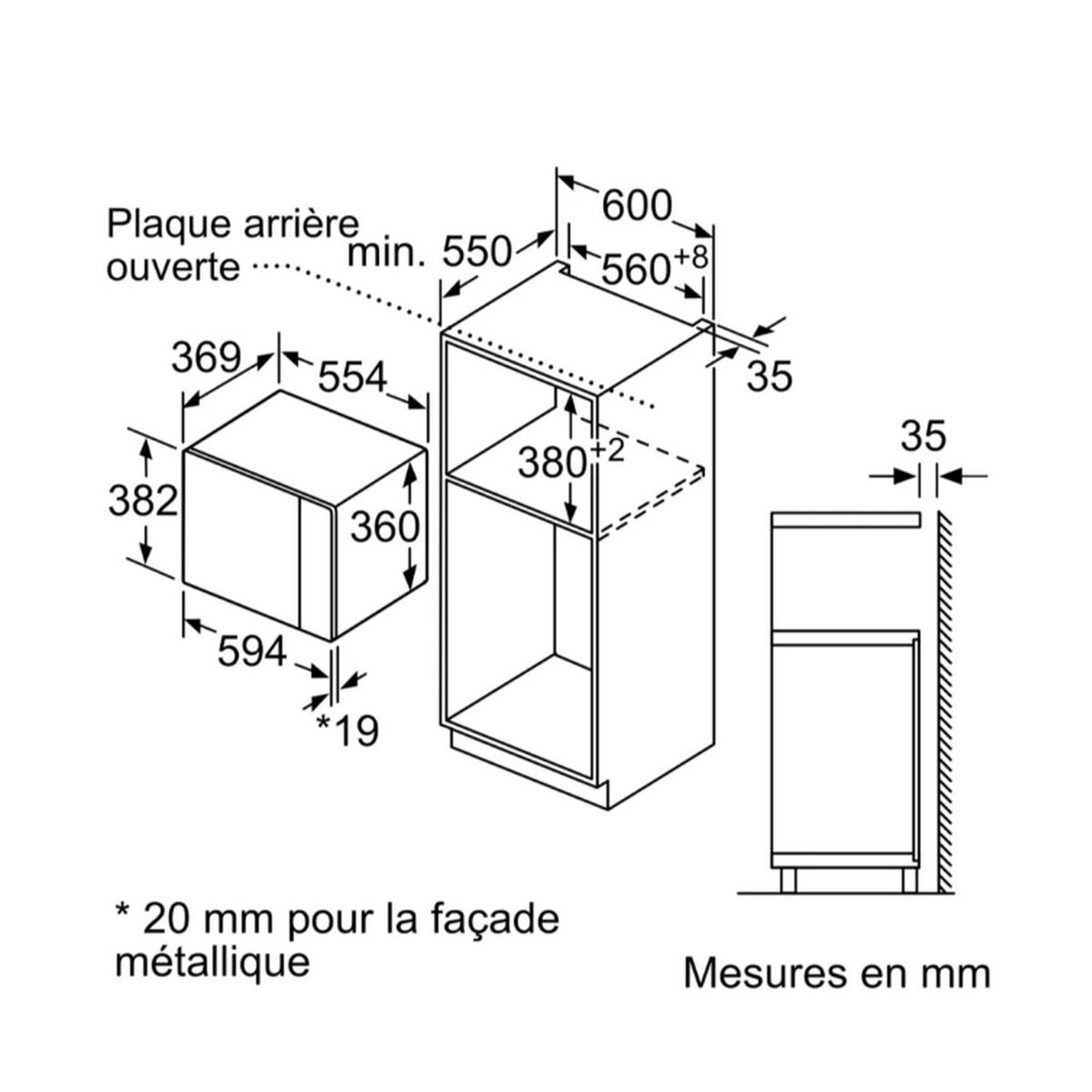 Voir la diapositive 4 : Neff Micro-ondes encastrable  avec grill hlagd53g0 de neff - HLAGD53G0