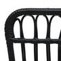 Voir la diapositive 5 : VIDAXL Chaise de jardin Resine tressee Noir