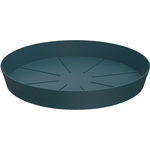 GARDENSTAR Soucoupe en plastique -  26cm pour Pot horticole D40cm - Bleu orage