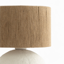 Voir la diapositive 5 : Rendez vous déco Lampe à poser en jute et papier blanc-Nina