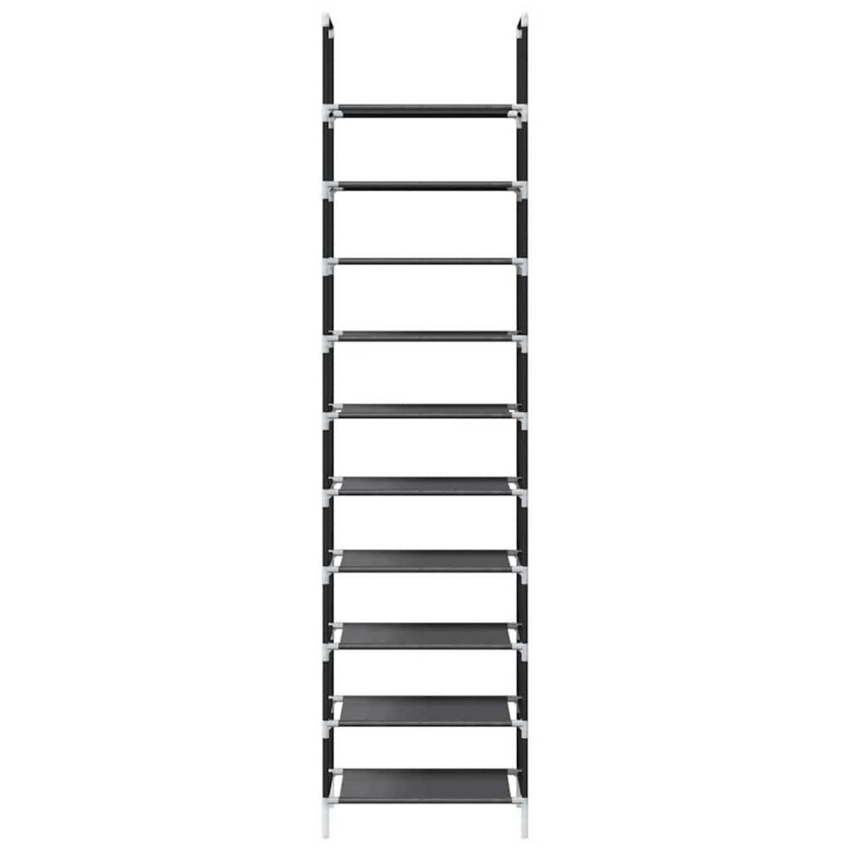 VIDAXL Etagere a chaussures 10 niveaux 44x28x180 cm tissu non-tisse