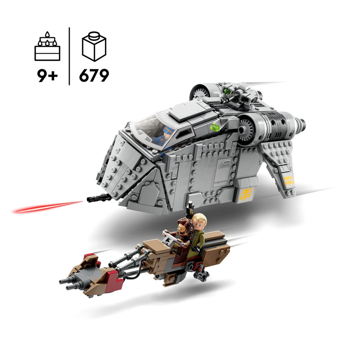 LEGO Star Wars 75338 Embuscade du Ferrix, Construction avec Speeder, Jouet avec 3 Minifigurines de Personnages, et Figurine Cassian Andor, Série Andor
