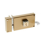 BRICARD Serrure monopoint en applique ALPHA cylindre rond horizontal tirage gauche BRICARD 350111