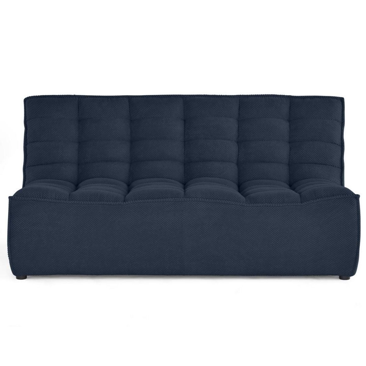 LISA DESIGN Ellie - canapé 2 places sans accoudoir en velours texturé