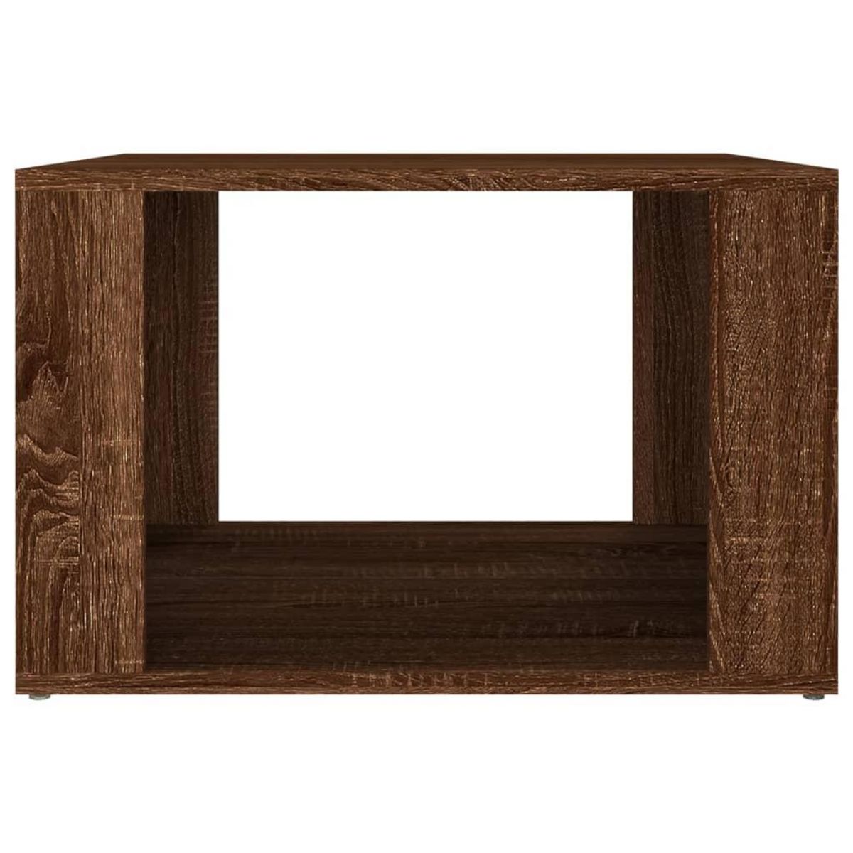 VIDAXL Table de chevet Chene marron 57x55x36 cm Bois d'ingenierie