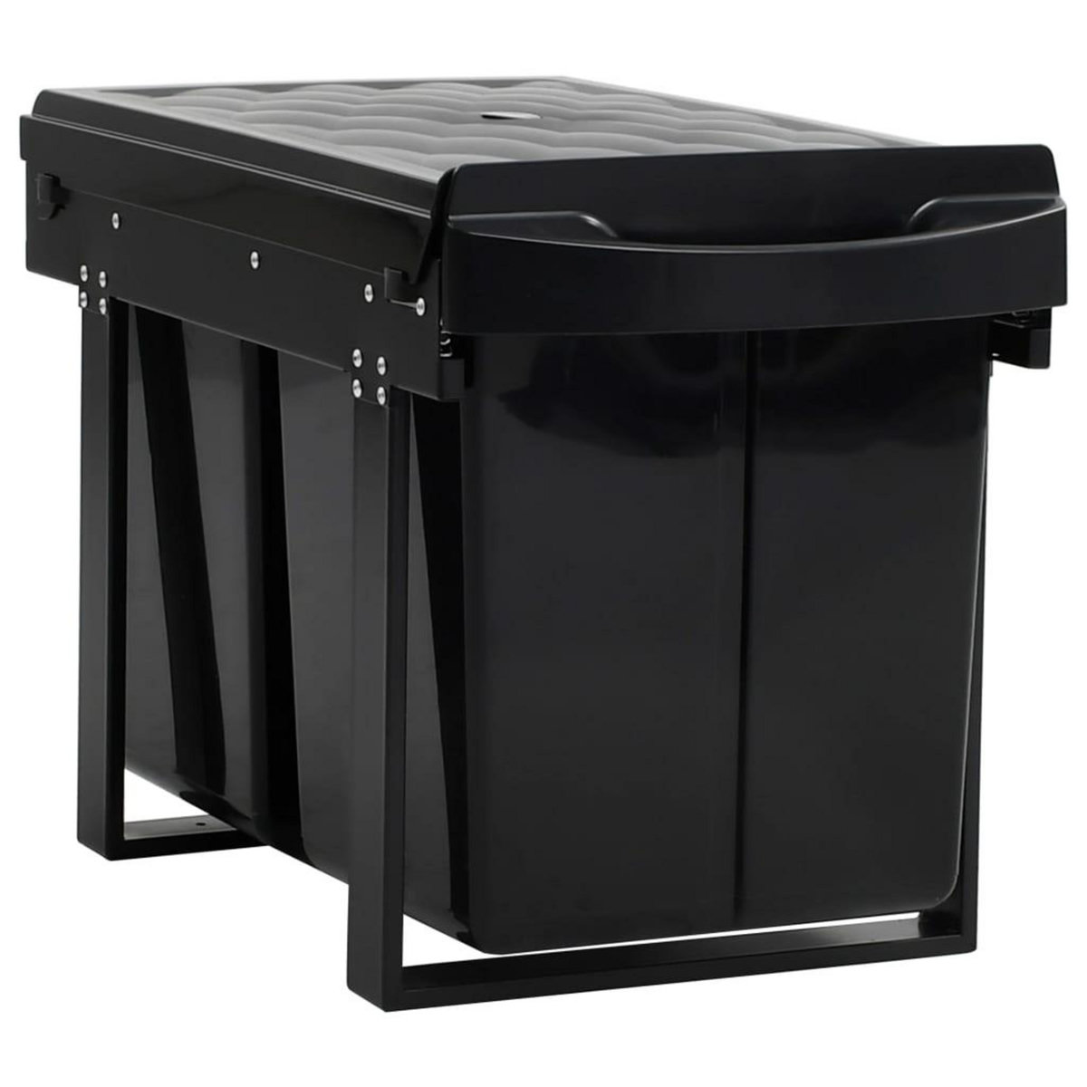 VIDAXL Poubelle amovible de cuisine Fermeture en douceur 48 L