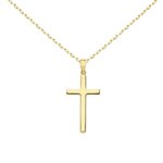 L'ATELIER D'AZUR Collier - Médaille Croix Or 18 Carats 750/000 Jaune - Chaine Dorée