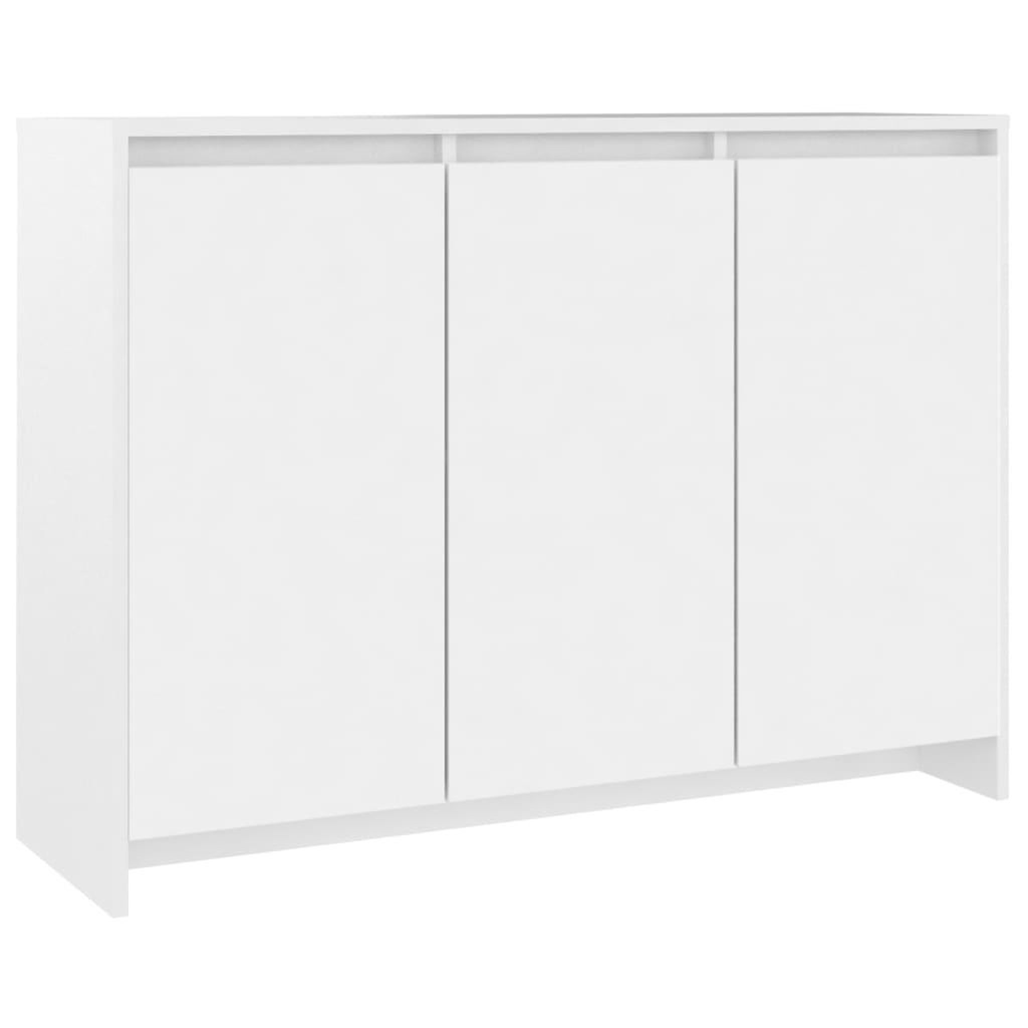 Voir la diapositive 2 : VIDAXL Buffet Blanc 102x33x75 cm Bois d'ingenierie