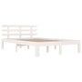 Voir la diapositive 3 : VIDAXL Cadre de lit sans matelas blanc bois massif 160x200 cm