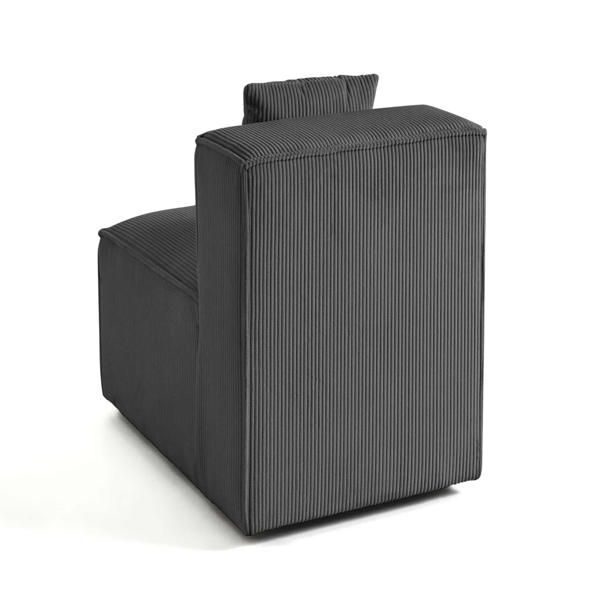 Voir la diapositive 4 : BEST MOBILIER Arty - module d'assise - en velours côtelé